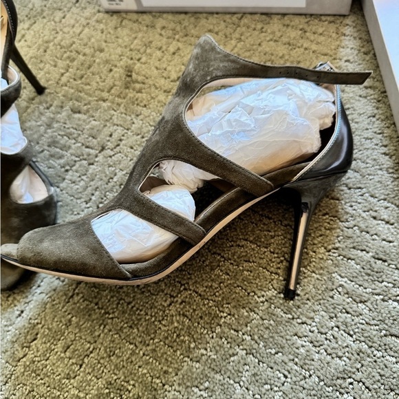 Jimmy Choo Tendor Suede Heels - Picture 7 of 9